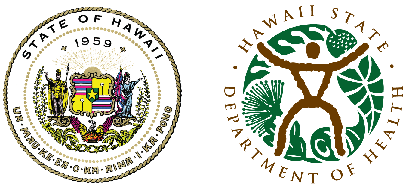 State of Hawaii and Hawaii State Department of Health Logos
